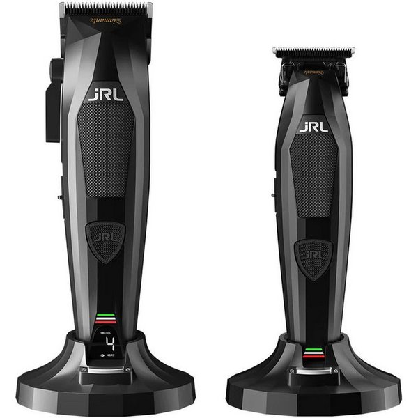 JRL Haarschneider JRL Diamante Clipper & Trimmer Combo Kit, Clipper + Trimmer, Ladestationen, Zubehör & Pflege-Set, Cool Blade™, Smart-Clip™, EZ-Gap™ Blade, Qui