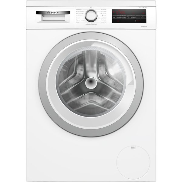 BOSCH Waschmaschine Serie 6 WUU28T42, 9 kg, 1400 U/min, Unterbaufähig, Zeitersparnis durch Speed Perfect, Großes LED-Display