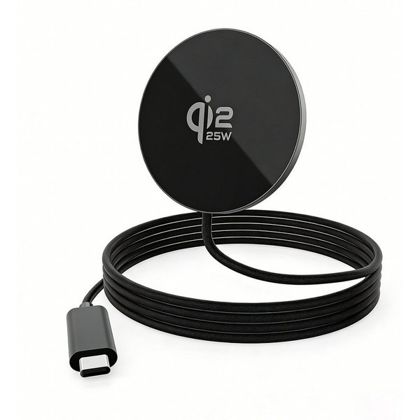 Fyrove Magnetisches Schnellladegerät 25W Qi-Ladegerät Fast Wireless Charger Induktions-Ladegerät (iPhone 16/16 Plus/16 Pro/16 Pro Max / iPhone 17/17 Pro/17 Pro 