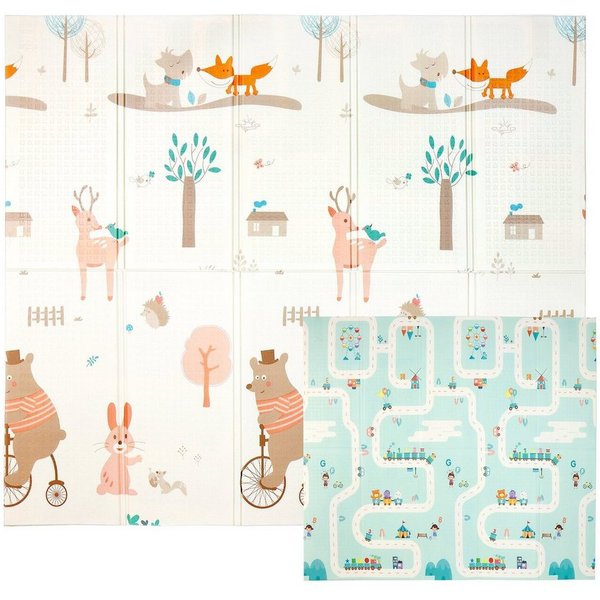CCLIFE Spielmatte Krabbelmatte Spielmatte Babymatte Faltbar klappbar Wasserdicht, klappbar