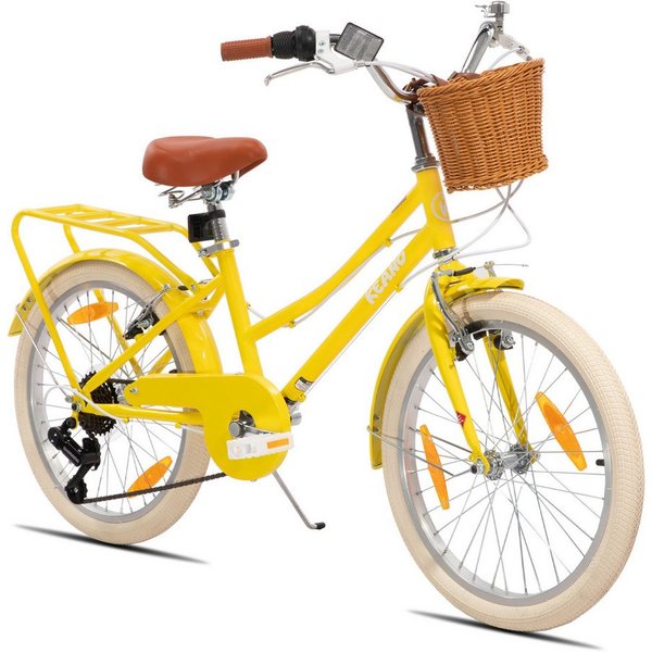 JOYSTAR Kinderfahrrad KEANO Poppy Kinderfahrrad für Mädchen 20 & 24 Zoll mit Korb