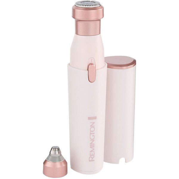 Remington Beauty-Trimmer BareMe2-in-1 Gesichtshaarentferner (WFS200), verschiedene Trimmaufsätze, Präzisions-Augenbrauenformer, elektrisch