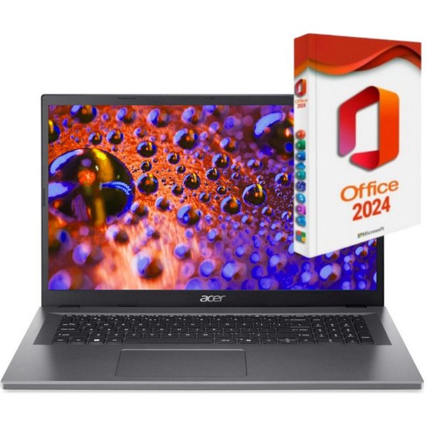 Acer Aspire Go 17-Core 3-N355, 8GB DDR5 Ram, optional + MS Office 2024 Pro Notebook (44 cm/17.3 Zoll, Intel Intel Core 3 N355 N355, Intel Graphics, 8 GB, 256 GB