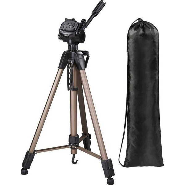 Hama Stativ Dreibeinstativ Reisestativ m. 3-Wege-Kopf Star 62 Dreibeinstativ (Fotostativ Aufbauhöhe 64-160cm)