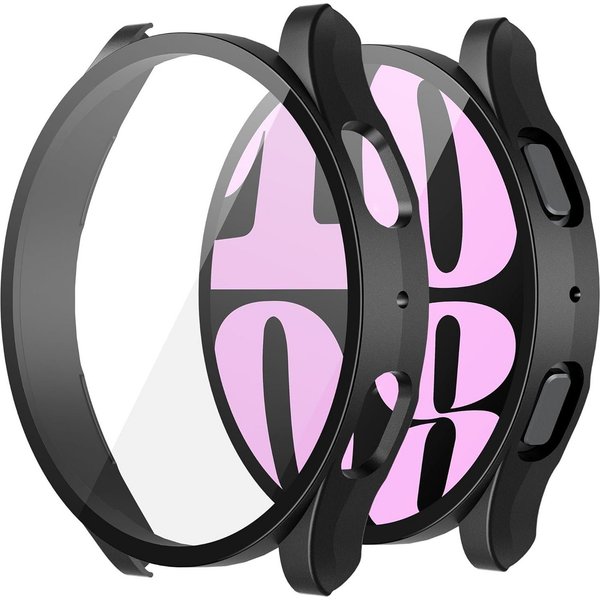 MSM Smartwatch-Hülle Hülle für Samsung Galaxy Watch 6 40mm / 44mm Schutzglas Case