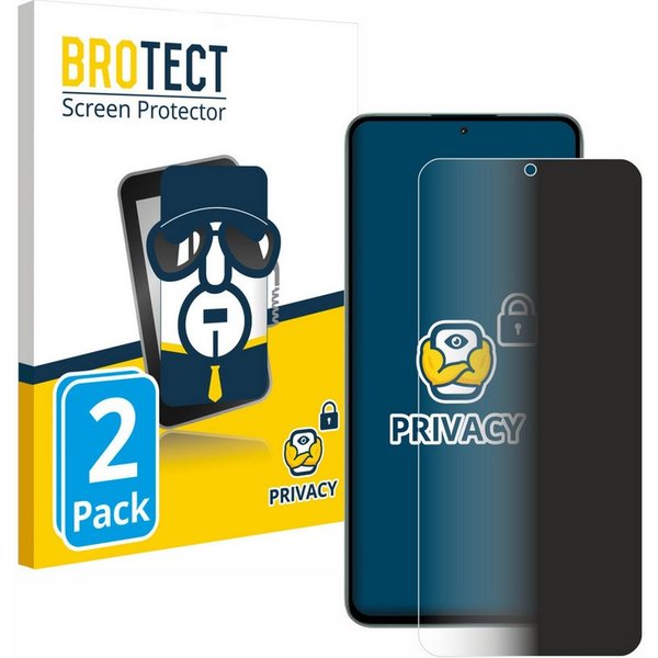 BROTECT Displayschutzfolie Sichtschutzfolie für Xiaomi 13T, 2 Stück, Anti-Spy Privacy Sichtschutz Blickschutzfolie Blaulicht-Schutz
