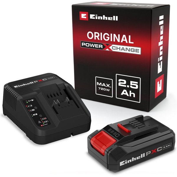 Einhell 18V 2,5Ah PXC Starter Kit Akku Starter-Set, 18 V, 2,5 Ah, inkl. Ladegerät