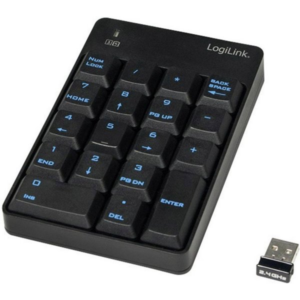 LogiLink LogiLink ID0120 Funk Nummernblock Schwarz PC-Tastatur