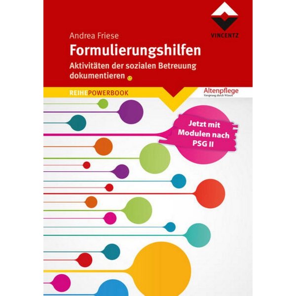 Formulierungshilfen Aktivitäten der sozialen Betreuung dokumentieren / Andrea Friese