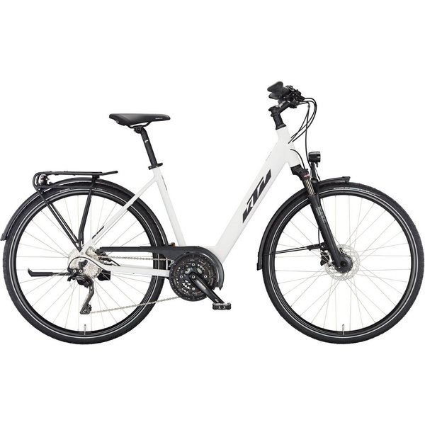 KTM Trekkingrad KTM Veneto Light Disc Damen weiß 2024, 30 Gang Shimano Deore XT T8000-10 SGS shadow, Kettenschaltung