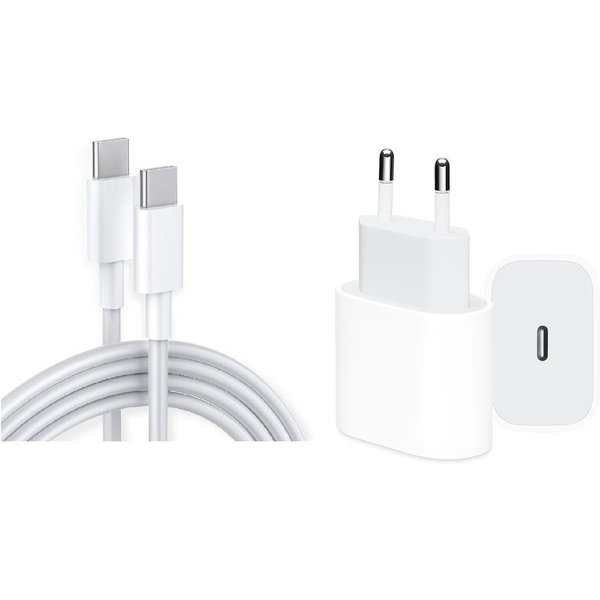 Ventarent Schnellladegerät USB C für iPhone 18+17+16+15 /Pro/Max/e/Air/Plus/iPad USB-Ladegerät (2,22 mA, Set, 2-tlg., 1 x Adapter 20 Watt + 1x Ladekabel USB-C a