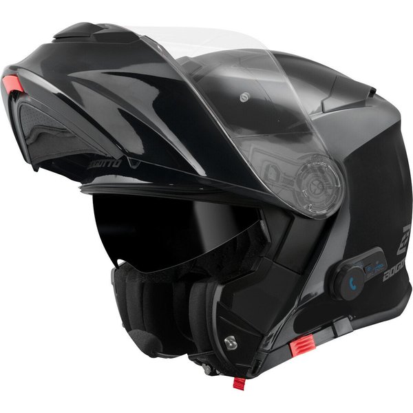 Bogotto Motorradhelm H271 BT Bluetooth Klapphelm, Integriertes Kommunikationssystem,geeignet Für Brillenträger,vorb