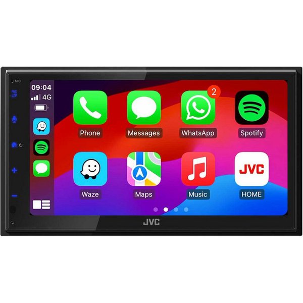 JVC KW-M695DBW, 2-DIN Autoradio mit DAB+ / Apple CarPlay Autoradio (Freisprecheinrichtung)