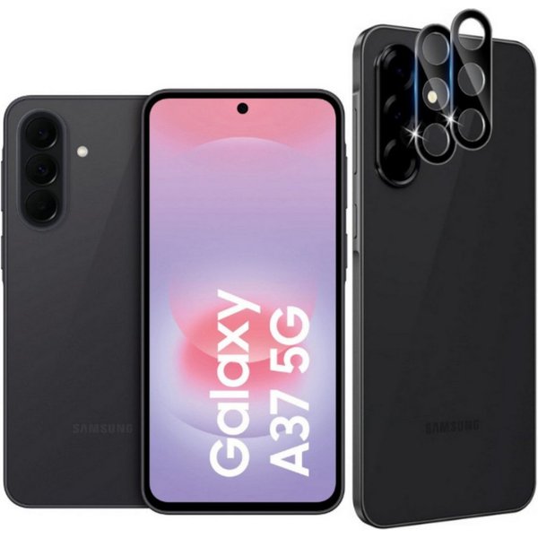 CLM-Tech Kameraschutzglas 2X für Samsung Galaxy A37 5G, Linse 9H Glas - Folie kristallklar Panzerglas, 2 Stück, Kratzfest