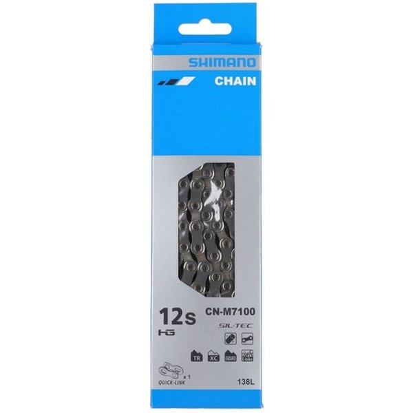 Shimano Fahrradkette SLX CN-M7100 12-fach Kette für Fahrräder, 138 Glieder