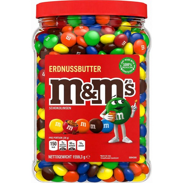 M&M's Schokolade M&M'S Peanut Butter-Erdnussbutter Chocolate Candy - 1,559 kg