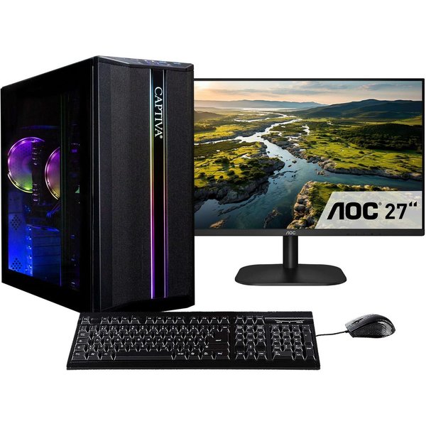 CAPTIVA Power Starter R80-029 TFT Bundle Business-PC-Komplettsystem (68,6", AMD Ryzen 7 Ryzen 7 5700G, Radeon Graphics, 32 GB RAM, 1000 GB SSD)