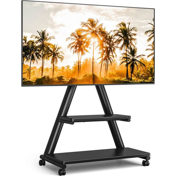 TVON TV-Ständer Rollständer für Fernseher Höhenverstellbar für 32-80 Zoll Fernseher, (bis 80 Zoll, 1-tlg., bis zu 68 KG Max. VESA 600 x 400 mm)