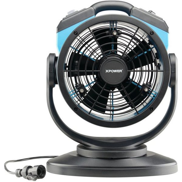XPOWER Ventilatorkombigerät Mobiler Wassertank mit tragbarem Vernebelungsventilator-Set, Energieeinsparung, Angeschlossen an den Schlauchsprühventilator