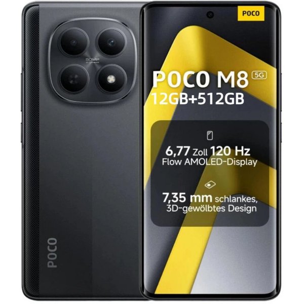 Xiaomi POCO M8 5G 12GB+512GB Smartphone (6.77 Zoll, 512 GB Speicherplatz, 50 MP Kamera)