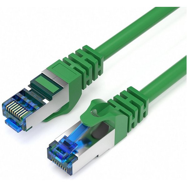JAMEGA CAT 7 Patchkabel Ethernet RJ45 Netzwerkkabel Rohkabel LAN Kabel LAN-Kabel, CAT.7, RJ-45 Stecker (Ethernet) (100 cm)