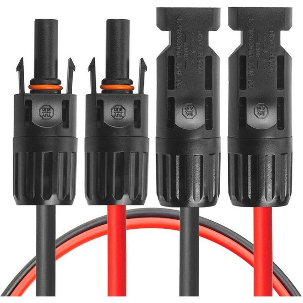 avoltik Wechselrichter MC4 Kabel 4 + 6 mm² Solarkabel Solar Verbindungs- Verlängerungs- Kabel, (MC4 Kabel 4 + 6 mm² Solarkabel Solar Verbindungs- Verlängerungs-