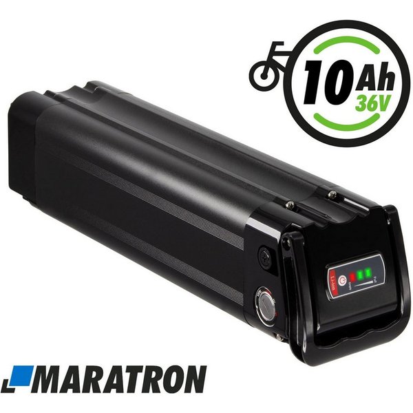 Maratron 36V Ersatz- E-Bike Akku 10,4Ah (1 St), für TELEFUNKEN Multitalent, ZÜNDAPP Z510, Z517 uvm. Länge 39,5 cm