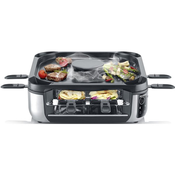 Severin Raclette RG 2379, 1900 W, mit integrierter Rauch- und Geruchsabsaugung