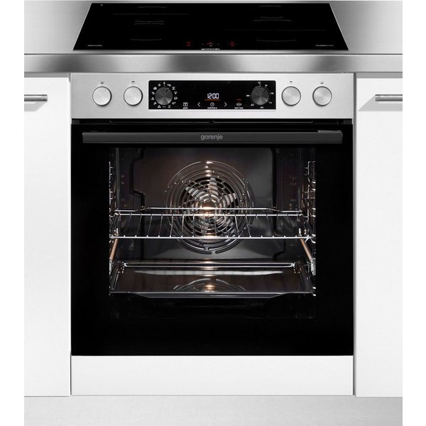 GORENJE Induktions Herd-Set Pacific Induktion 2021, mit 1-fach-Teleskopauszug, Aqua Clean, Pizzafunktion mit 300 °C – perfekt für Pizza, Focaccia und mehr!
