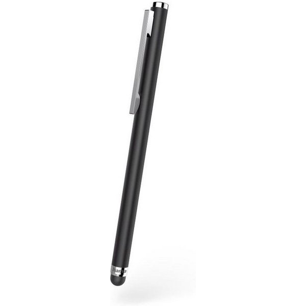 Hama Eingabestift Eingabestift für Tablets und Smartphones dünn, Schwarz, Touchscreen