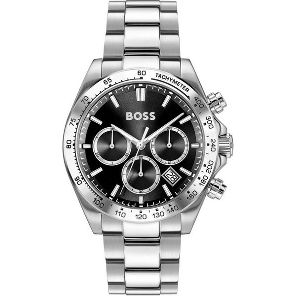 BOSS Multifunktionsuhr HERO 2.0 1514267, Quarzuhr, Armbanduhr, Herrenuhr, Edelstahlarmband, analog, Tag