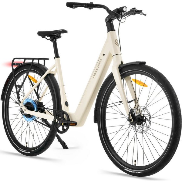 VECOCRAFT E-Bike Cityrad 28‘’ Automatische 2-Gang-Schaltung mit Drehmomentsensor, 45Nm LUNA 2.0, Heckmotor, 360 Wh, (nach EN50604, leichte 23kg), wartungsarmer 