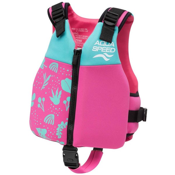 Aqua Speed Auftriebskörper Flytekraft Kinder-Schwimmhilfe 19-30 kg Coral Pink (Optimale Unterstützung für erste Schwimmversuche in Pool & Meer), Hochwertige Ver