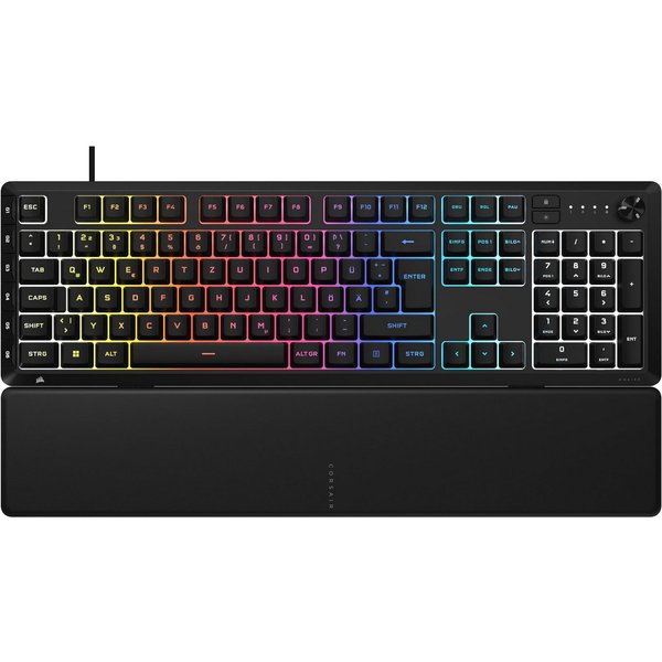 Corsair SKIFF 100 PLUS Gaming-Tastatur (Gaming-Tastatur mit RGB, IP53-Schutz, programmierbaren Tasten)