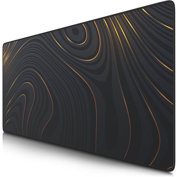 Titanwolf Gaming Mauspad XXL Speed Mousepad 900 x 400 x 3 mm, Schreibtischauflage, abwaschbar (1-St), rutschfeste Rückseite, Geschwindigkeit & Präzision, Abstra
