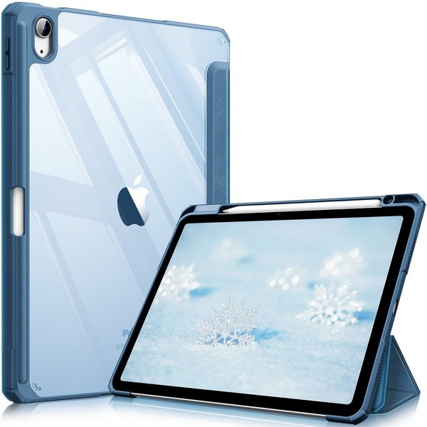 Fintie Tablet-Hülle für iPad Air 11'' M4/M3/M2(2026/2025/2024), iPad Air 5/4 Gen 2022/2020 10.9 Zoll, mit Stifthalter, Hülle mit transparenter Hartschale auf de