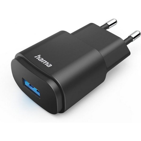 Hama USB Ladegerät, USB A Netzteil, Universaladapter, LED Anzeige, 6 W USB-Ladegerät (1200 mA)