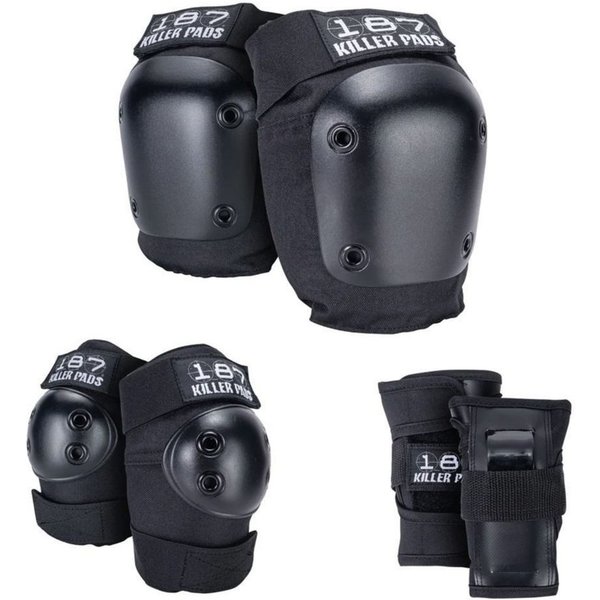 187 KillerPads Protektoren-Set Adult Six Pack (mit Knieschonern, mit Handgelenkschonern, mit Ellenbogenschonern), für Erwachsene