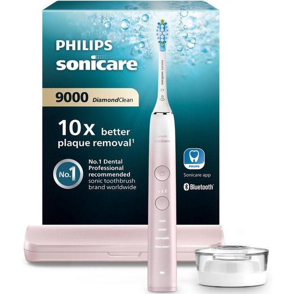 Philips Sonicare Elektrische Zahnbürste DiamondClean 9000 Special Edition HX9911, Aufsteckbürsten: 1 St., mit integriertem Drucksensor, 4 Putzprogramme und 3 In