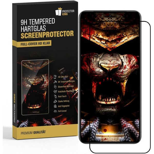 Protectorking Displayschutzfolie 9H Panzerglas Full-Screen HD klar Tempered Glass Screen-Protector für Xiaomi 15T Pro, 1 Stück, Displayschutz, gegen Stöße, Krat