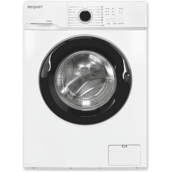 exquisit Waschmaschine WA56110-020A, 6 kg, 1000 U/min, Zuverlässige 6-kg-Waschmaschine mit einfacher Bedienung
