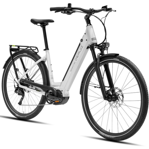 DERUIZ E-Bike Cityrad 28 Zoll Quartz Pro 2026, 100 Nm Mittelmotor, 644 Wh, bis 161 km, 9 Gang SHIMANO Shimano CUES RD-U3020 Schaltwerk, Kettenschaltung, Mittelm