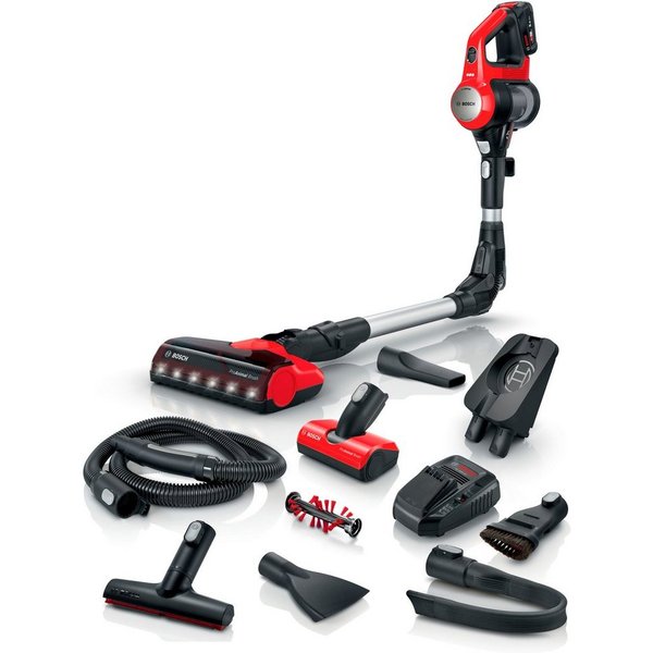BOSCH Akku-Stielstaubsauger Unlimited Serie 7 BKS711PET/BKS711MTB, beutellos, 40 Min. Laufzeit, knickbares Rohr, inkl. umfangreichen Zubehör