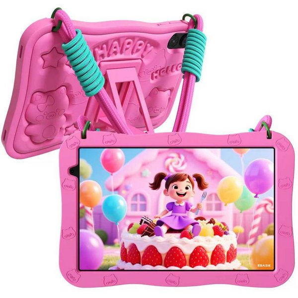 PRITOM 10 Zoll Android 15 Kinder Tablet mit Elternkontrolle,1280x800 HD IPS Tablet (10-Zoll-Kindertablet", Android-Betriebssystem, (WiFi 6,Vorinstallierte Lerna