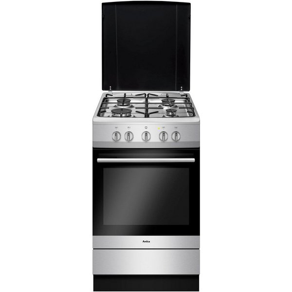 Amica Gas-Standherd SHGG 11568 E, Klassisches Kochen mit direkter Gasflamme und vertrauter Bedienung