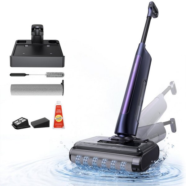 Ultenic Nass-Trocken-Akkusauger Ultenic Akku nass trockensauger,automatische Selbstreinigung,All in 1, beutellos, Staubsauger und Wischmop in Einem/Selbstreinig