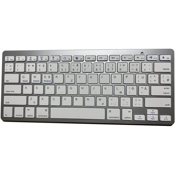 Maity Kabellose Bluetooth-Tastatur – Deutsches QWERTZ-Layout Wireless-Tastatur (mini und kompatibel mit Windows, macos, android ios)