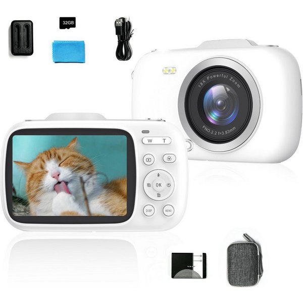 Fine Life Pro Digitalkamera G7 - A - Hochwertige Kamera mit 64MP Kompaktkamera (und 4K-Ultra-HD-Aufzeichnung für atemberaubende Fotos und Videos)