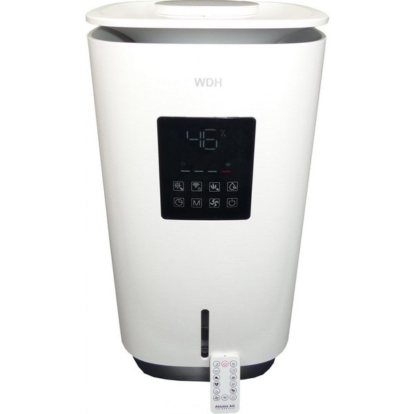 WDH Luftbefeuchter und Luftreiniger 2in1 WDH-SE2303 mit WLAN-Steuerung, 8 l Wassertank, Für ca. 65m², App-Steuerbar, Befeuchtungsleistung bis zu 800 ml/h