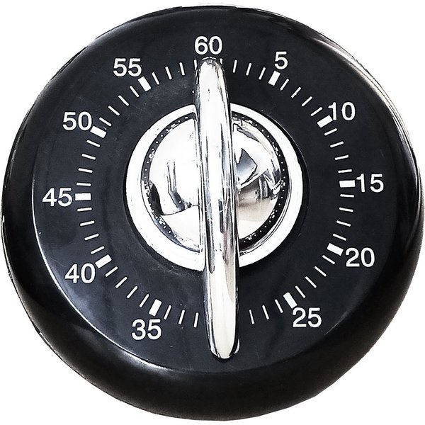 Reinex Kurzzeitmesser KURZZEITMESSER Schwarz mechanisch Eieruhr Küchentimer Wecker 31 Küchen-Timer Küchenuhr Schaltuhr Küchentimer Stoppuhr